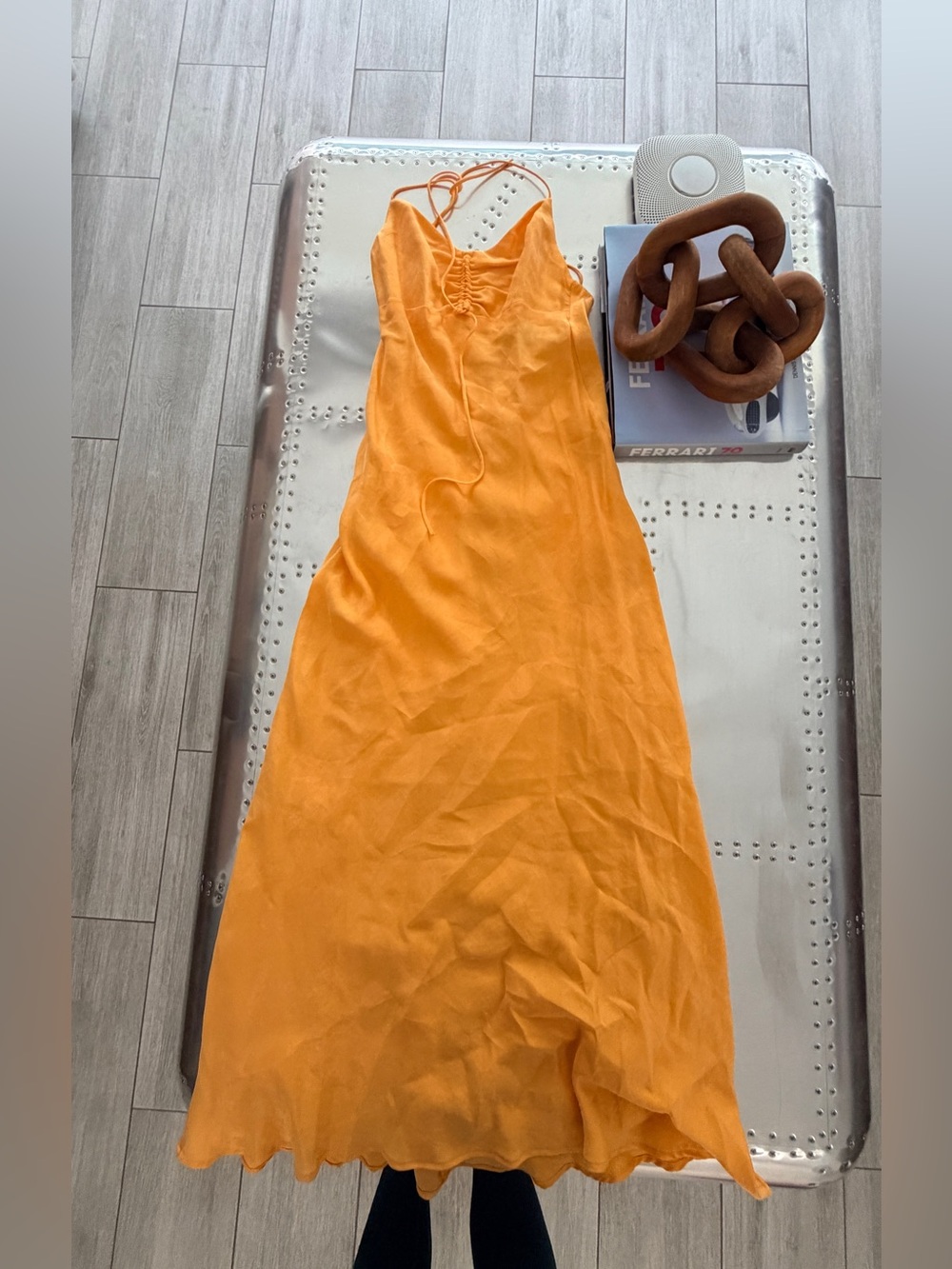 Orange Zara mini dress